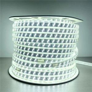 City Bridge Super Bright Lighting AC220V 180D 12mm Three Rows Flat Lens IP65 Waterproof Outdoor Hotel Shop Led Strip Light Flex
