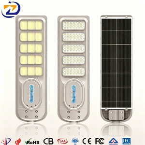 Integrated Solar Street Light Intelligent Remote Dimming Control ABS LED Energy Saving Outdoor Warehouse Yard Solar Street Lamp