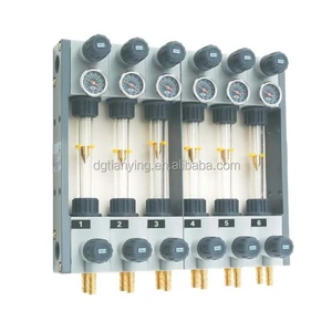Made In China Factory Price 6 Zone 8 L Flow RateWater Flow Meter Regulator For Injection Machine