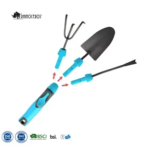 Wholesale Garden Supplies Tools Set 3pcs Quick Change Heads Interchangeable Garden Hand Tools for Garden