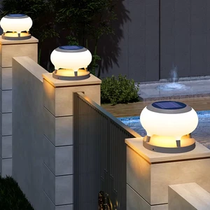 Solar Fence Column Lamp for Garden Outdoor Lawn Villa Gate-Waterproof IP67 Battery-Powered
