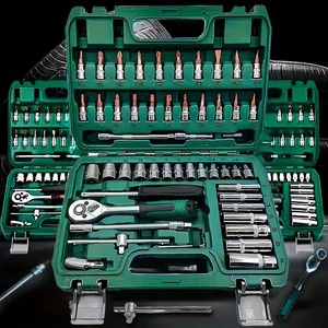 Oem Multi-specification Toolbox Set Professional Hand Mechanic Socket Wrench Tool Set Repair Tool Cars Motorcycles And Bicycles