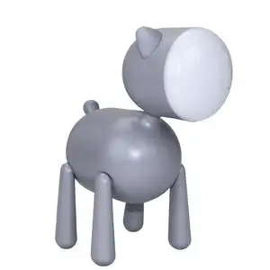 Adorable Cat LED Bedside Lamp Modern Mini Night Light Rechargeable 7 Color Warm Projection ABS 5V Switch Farmhouse Design
