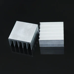30x30x15mm Aluminum Heat Sink Double Sided Adhesive Fixed Motherboard Chip IC Memory Electronic Components Cooling Radiator