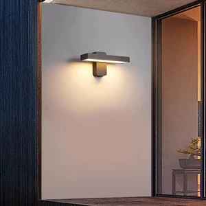 IP65 Waterproof Aluminum LED Wall Sconce Light Adjustable Garden Exterior Outside Linear LED Wall Lamp