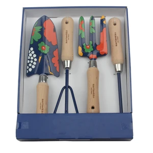 4pcs Garden Tool Kit Set with Garden Single Fork Tools Shovel Rake Fork Tools