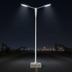 Customized Lamp Post 5m 6m 7m 8m 10m 11m 12m 13m 14m 15m High Outdoor Street Light Pole Sidewalk with Heavy Metal Pole Lamp