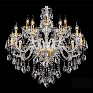 Classical Luxury Maria Theresa Crystal Chandelier Extra Large Multi-tier Pendant Light for Villa Living Room Hotel Lobby Project