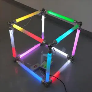 3D SPI LED Pixel Tube 360 Degree RGB Full Color DMX512 3D LED Tube for Nightclub Stage and Landscape Application