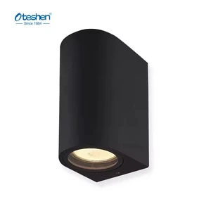 GU10 Aluminium and PC Body LED Square Shape Wall Light IP65 Rated Black Body Modern Outdoor Lighting 3000K/4200K/6500K
