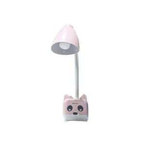 Compact Cute Animal 8W LED Desk Lamp Flicker Free Dual Color Lighting with Storage Base for Home Study and Office Desk