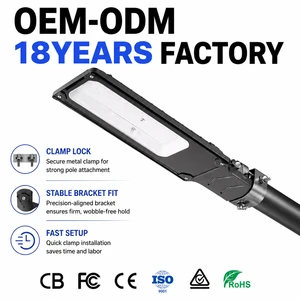 ODM Smart Parking Light DOB Led Street Light IP65 140Lm/W Outdoor Roadway Lamp for Street Area Commercial Lighting