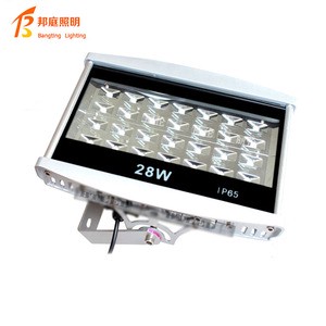 28W IP65 High Lumen High Power Bridgelux LED Aluminum Tunnel Light 6000K 3-Year Warranty Dimmable