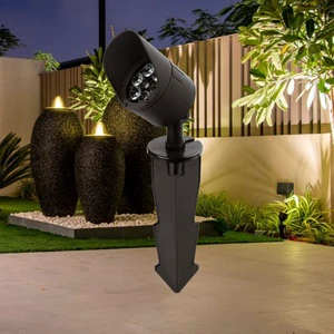 Modern 12V LED Garden Spot Lights Aluminum Alloy Body IP66 Waterproof Remote Control Outdoor Pathway Lawn Lamp Spike Design
