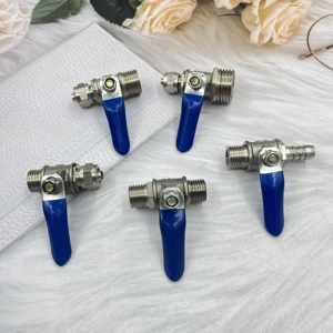 NFJM Pneumatic Ball Valve Water Purifier Ball Valve Red Handle Small Ball Valve Quick Connection to the Gas Pipe Switch