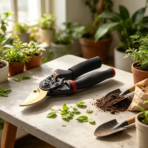 Heavy Duty SK5 Steel Garden Pruning Shears | Sharp Bypass Pruner | Professional Gardening Hand Tool For Tree Plant Trimming