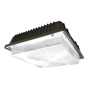 60W 80W 5000K Slim Profile Wide Beam Angle Retrofit Dark Sky Gas Station Underpass Security LED Ceiling Canopy Lighting Fixtures