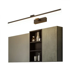 LED Vanity Light Minimalist Nordic-Style Bathroom Mirror Cabinet Bedroom Makeup Mirror Wall-Mounted Three-Color Light