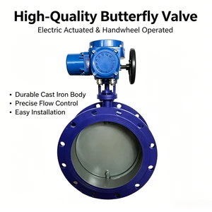 Electric butterfly valve, specifically designed for hot air, flue gas, dust removal, and cooling in rock wool production lines