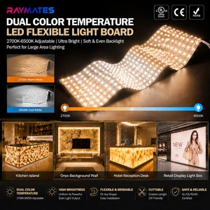 Multifunctional Dual Color Flexible Led Ultra Slim Backlighting Led Sheet for Commercial Stone Backlight Display Decoration