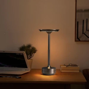Modern LED Desk Lamp for Dining Room Kitchen Bedroom Large-Capacity Two-Charge Battery Long-Lasting Aluminum Body Dimmable Touch