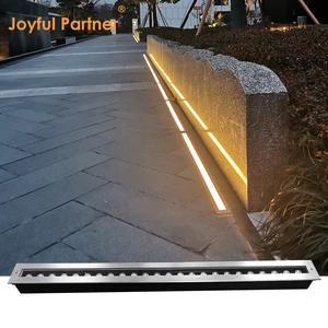 IP67 Linear Ground Light 1000mm Stainless Steel Pathway Lamp Architectural Recessed Underground Light Project