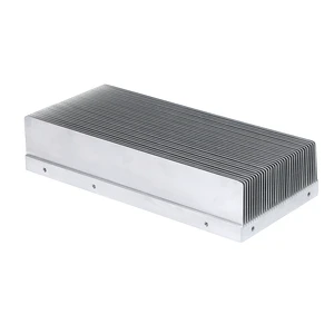 Customized High-Density Silver Gray Shovel Tooth Radiator CNC L6063-T5 Aluminium and Copper Heatsink for Ship Anti-corrosion