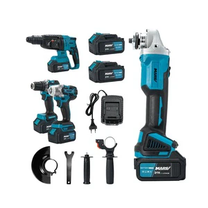 Trending Power Tools Combo Kit 60pcs Accessories 4 in One Pieces Multi-functional Tool Box Set