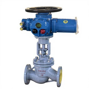 Custom Manufactured Stop Globe Valve with Electric Control for Water High Temperature OEM Support Available