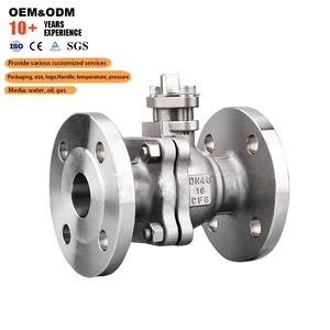 High Platform DN40 Stainless Steel Flange Ball Valve Industrial Grade Manual Flanged Ball Valve