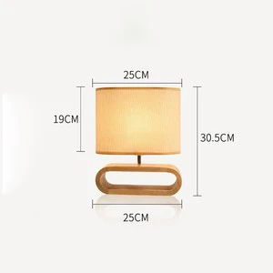 Nordic Solid Wood Small Table Lamp, Homestay Desktop Decoration Night Light, Ins Girl Student Bedroom Bedside