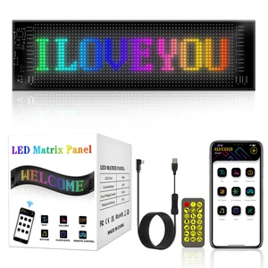 Feican Smart Car LED Matrix Pixel Panel Advertising Display Modern Flexible Light Panel for Car Window 6000K CCT for Home Office