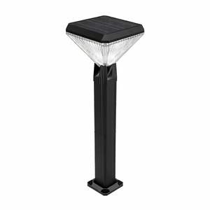 Warm White 3-color Solar Courtyard Light Waterproof Wall Pillar Light For Garden Road With Patch LED Chip Battery Power Supply
