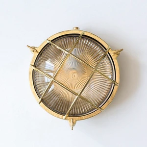Nautical Vintage Retro Wall Sconce Brass Street Lighting Decorative LED Lamp With Oval Bulkhead Bulk Purchase Option