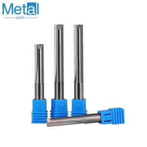 2 Flute Solid Carbide Router Bits Woodworking CNC Carving Engraving Tools Straight Slot End Mills Milling Cutter
