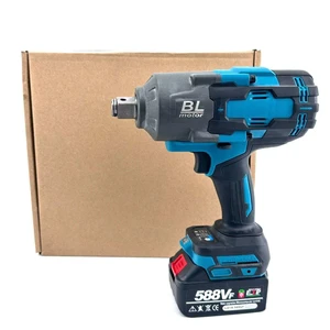 3/4-Inch High-Power 1000N Impact Wrench Set Brushless Lithium Battery 21V Rated High Torque Truck Repair Industrial Grade