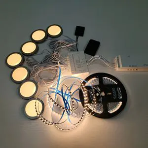 Sensor Small Led Light Round Cabinet Light Night Lights DC12V Round Cabinet Lamp