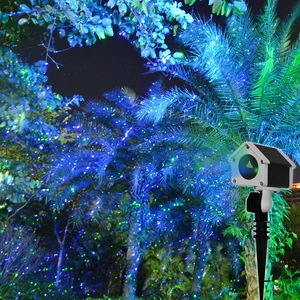 New Outdoor Waterproof RGB 3 Colors LED Solar Panel Power Motion Sensor Wall Lamp Landscape Laser Garden Lights