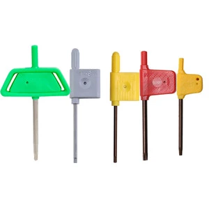 T6 T7 T8 T9 T10 T15 T20 Red Flag Torx Keys Wrench Flag Wrench Mini Screwdriver