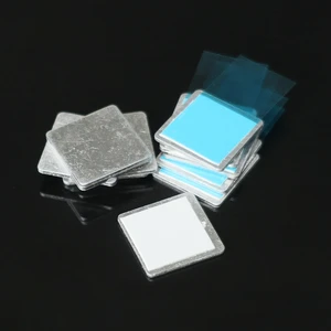 15x15mm Aluminum Heat Sink Thermal Adhesive Graphics Card Mainboard IC Chip Electronic Cooling Radiator