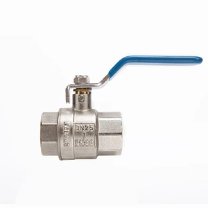 European Standard G Thread Brass Ball Valve High Pressure Water Valve Nickel Plated Body Available DN15 DN20 DN25