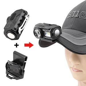 LED Sensor Headlight Multi Light Source Running Light with Built in Battery Digital Screen Magnetic Sensor Small Headlight