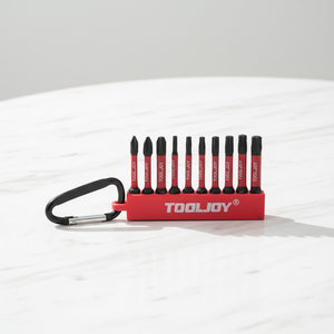 TOOLJOY Industrial Magnetic 50mm S2 Steel Impact Bits Set Portable Carabiner Screwdriver Bit Set For Heavy Duty Power Drills