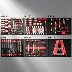 252PCS 72T Ratchet Socket Tool Set Universal Auto Repair Kit for Mechanic Workshop