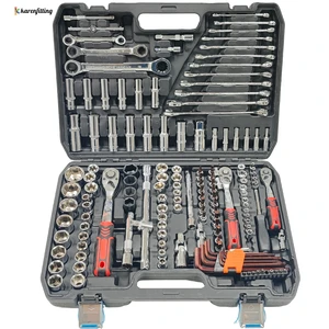 Car Mechanics Auto Repair Kit Spanner Tools Set Box Hand Tools Socket Wrench Set Tool Kit Socket Sets-001