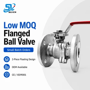 PTFE RPTFE PEEK Seat ISO5211 Pad Stainless Steel Manual 2-Piece Flanged Ball Valve with Pneumatic Electric Upgrade