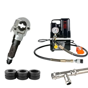 CW-1632 Hydraulic Crimping Tool for Pex Pipe Copper Pipe 6T Cu/Al Tube Fittings Hydraulic Pipe Crimping Tool with U Molds