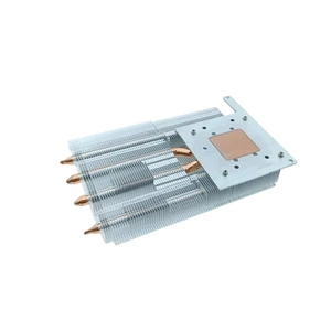 High Efficiency Copper Aluminum Heat Pipe Heatsink High Density Aluminum Fins High Power Electronic Device Cooling Solution