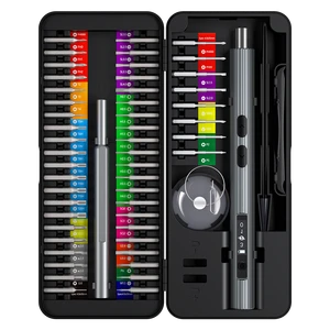 UF-tools 58 in 1 Cordless Electric Screwdriver Precision Tool Kit with Dual Handles and LED Lights for Small Electronics