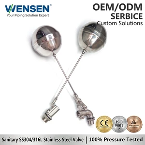 Wensen 304 Stainless Steel Float Valve for Water Tank Auto-Stop Water Level Controller DN15-DN100